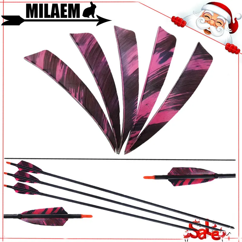50pcs Archery 4inch Turkey Feather Arrow Vanes Fletching Right Wing Fit Carbon Arrow Hunting Shooting Arrow Accessories
50pcs Archery 4inch Turkey Feather Arrow Vanes Fletching Right Wing Fit Carbon Arrow Hunting Shooting Arrow Accessories