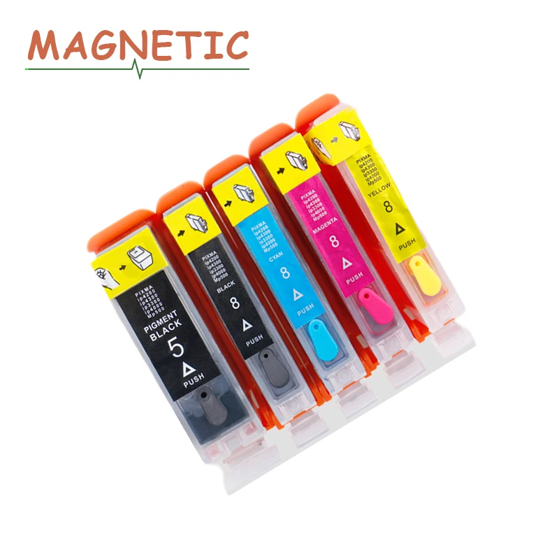 Full Refillable cartridge PGI5 CLI8 Series For Canon PIXMA iP4200/3300/3500/4200R/4300/4500/5200/5200R/5300 ink printers
Full Refillable cartridge PGI5 CLI8 Series For Canon PIXMA iP4200/3300/3500/4200R/4300/4500/5200/5200R/5300 ink printers