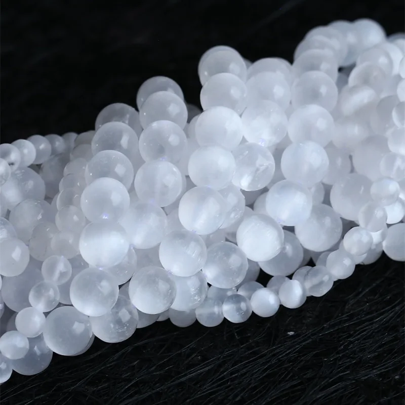 Natural Genuine White Cat's Eye Calcite Selenite Round Jewellery Loose Small Big Beads 6mm 8mm 10mm 12mm 14mm 16mm 18mm 05298
Natural Genuine White Cat's Eye Calcite Selenite Round Jewellery Loose Small Big Beads 6mm 8mm 10mm 12mm 14mm 16mm 18mm 05298