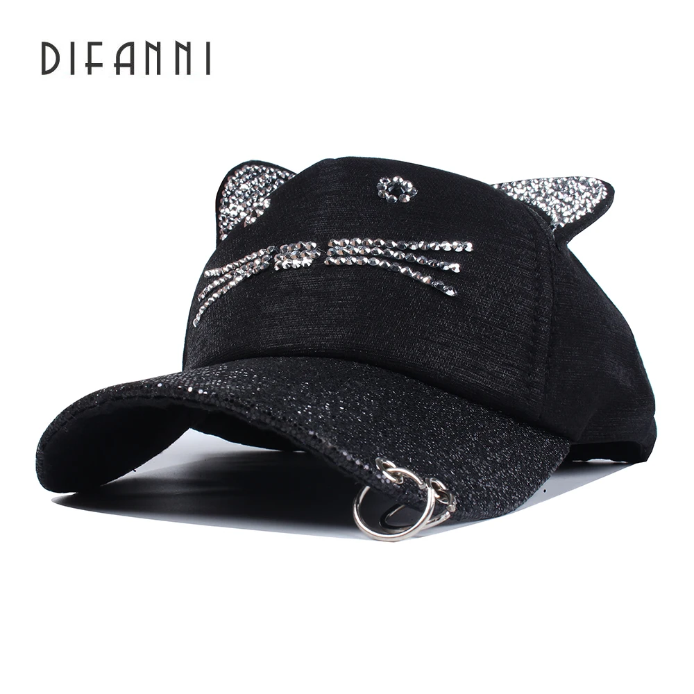 Difanni Baseball Cap 2017 peaked cap Lady sun cap women cat caps high quality casual snapback hat rhinestone hat
Difanni Baseball Cap 2017 peaked cap Lady sun cap women cat caps high quality casual snapback hat rhinestone hat