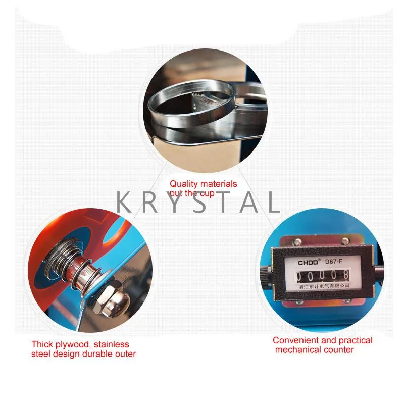 220V Manual Bubble Tea Cup Sealer Cup Diameter 90mm& 95mm Sealing Machine for Milk Tea, Ice Cream Coffee Counting Function ET-D9
220V Manual Bubble Tea Cup Sealer Cup Diameter 90mm& 95mm Sealing Machine for Milk Tea, Ice Cream Coffee Counting Function ET-D9