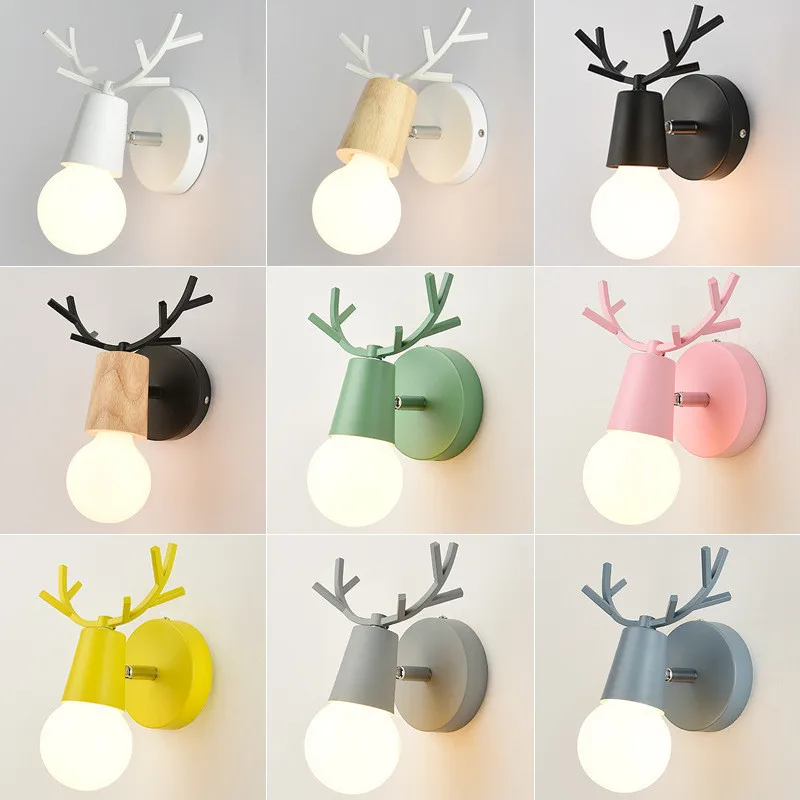 juliyang colorful Deer head wall light with pull switch white black Adjustable angle bed room living room wall lamp
juliyang colorful Deer head wall light with pull switch white black Adjustable angle bed room living room wall lamp