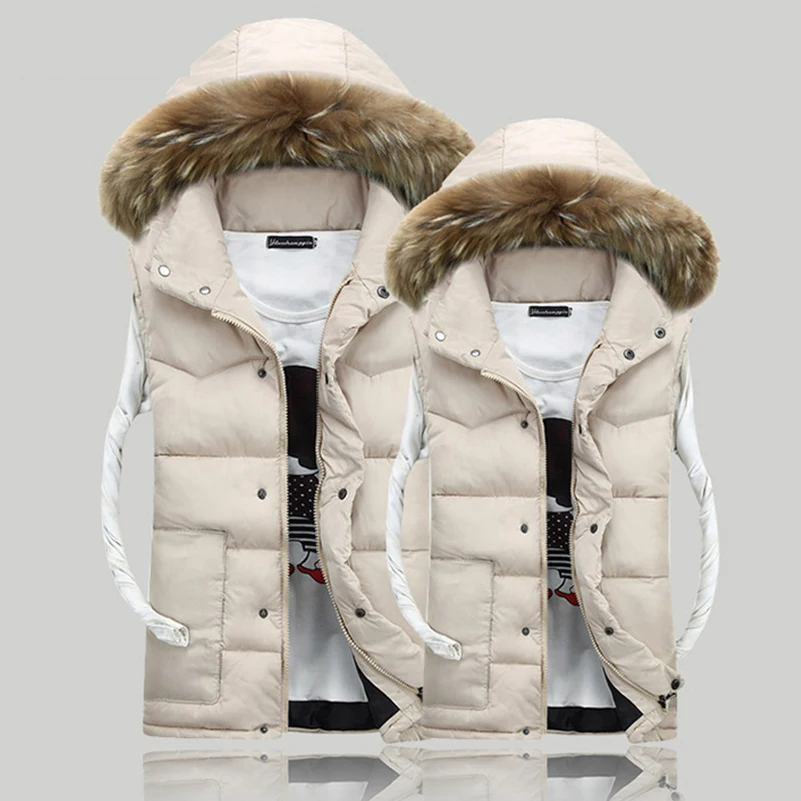 UNIVOS KUNI 2019 Men Warm Vest chalecos para hombre Winter Coat Jacket Couple Unisex Woman Fur collar Big Size 4XL Q6017
UNIVOS KUNI 2019 Men Warm Vest chalecos para hombre Winter Coat Jacket Couple Unisex Woman Fur collar Big Size 4XL Q6017