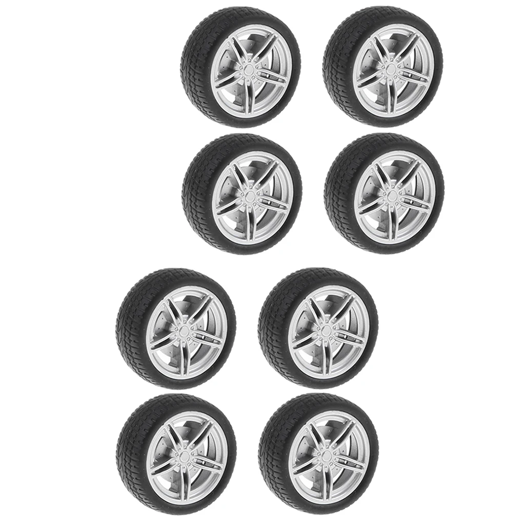 30mm 5-Spoke Plastic Wheel Rims with Soft Rubber Tires for RC Racing Car, Pack of 10
30mm 5-Spoke Plastic Wheel Rims with Soft Rubber Tires for RC Racing Car, Pack of 10