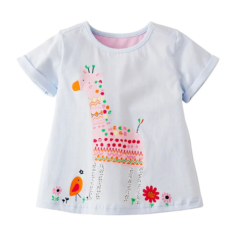 Little Maven New Summer Brand Children Lovely Giraffe Printed Cartoon O-neck Short Cotton Knitted Fashion Girls Casual Tshirt
Little Maven New Summer Brand Children Lovely Giraffe Printed Cartoon O-neck Short Cotton Knitted Fashion Girls Casual Tshirt