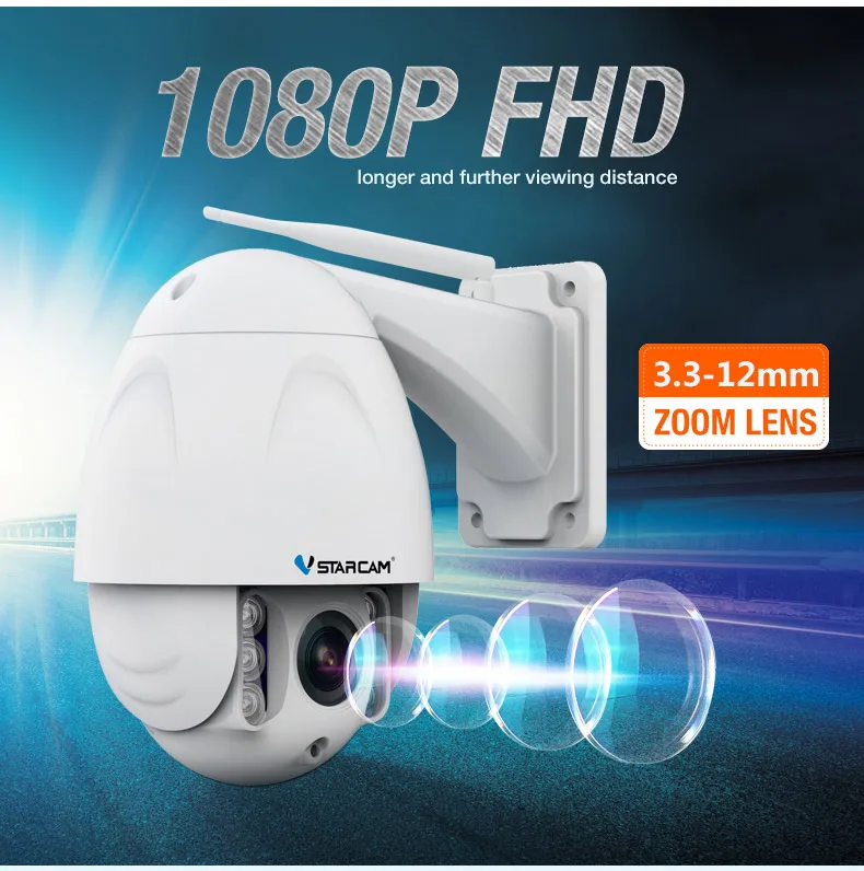 IP-камера VStarcam C34S-X4, 1080P, Full HD, степень защиты IP65,H.264 CMOS 2.0MP, 30m IR distan
IP-камера VStarcam C34S-X4, 1080P, Full HD, степень защиты IP65,H.264 CMOS 2.0MP, 30m IR distan