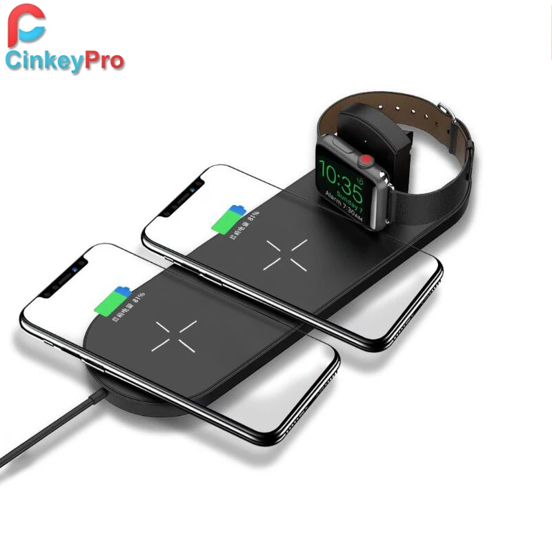 CinkeyPro QI Wireless Charger Fast Charging for Apple Watch iPhone 8 8P XR X XS Max Mobile Phone Stand Quick Charge 2.0 3.0
CinkeyPro QI Wireless Charger Fast Charging for Apple Watch iPhone 8 8P XR X XS Max Mobile Phone Stand Quick Charge 2.0 3.0