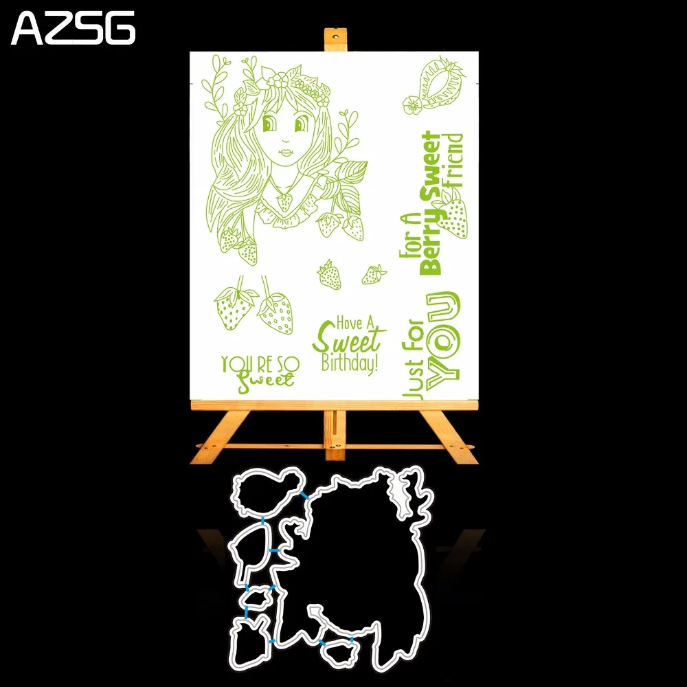 Sweet Girl Metal Cutting Dies and Clear Stamp Set for DIY Scrapbooking Photo Album Decoretive Embossing Stencial
Sweet Girl Metal Cutting Dies and Clear Stamp Set for DIY Scrapbooking Photo Album Decoretive Embossing Stencial