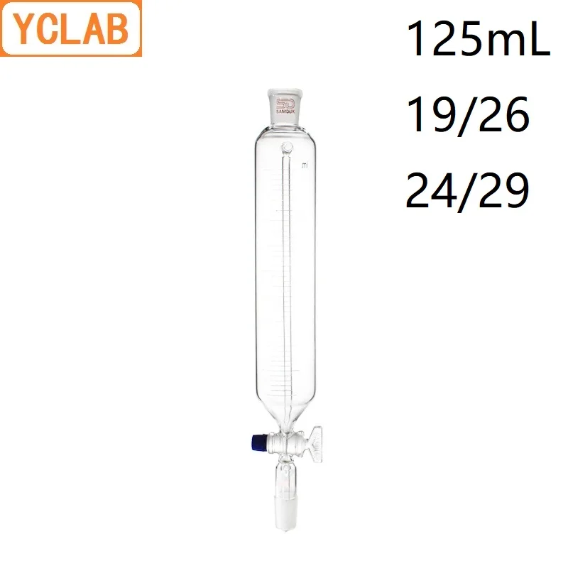 YCLAB 125mL 19/26 & 24/29 Constant Pressure Funnel with Graduation High Temperature Resistance Glass Lab Chemistry Equipment
YCLAB 125mL 19/26 & 24/29 Constant Pressure Funnel with Graduation High Temperature Resistance Glass Lab Chemistry Equipment