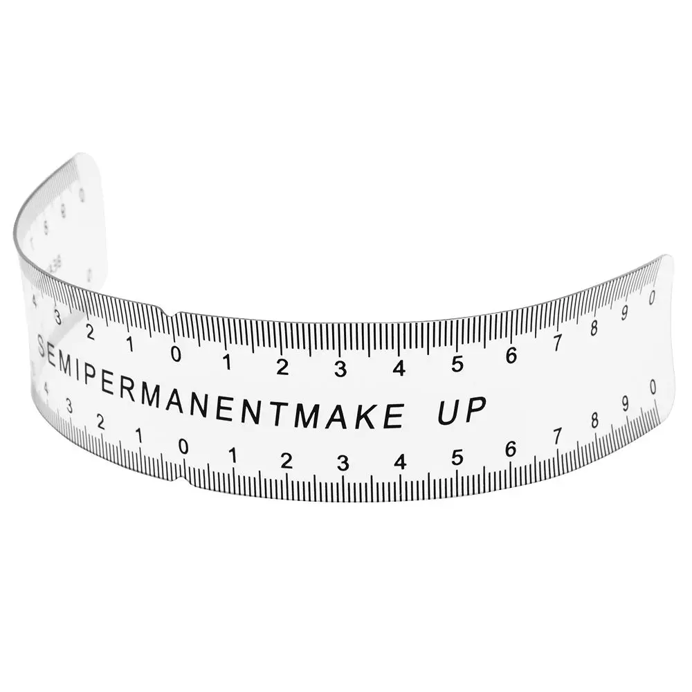 

10Pcs/lot Permanent Makeup Stencils Plastic Eyebrow Ruler Measure Tool Makeup Reusable Eyebrow Ruler Tool Measures
