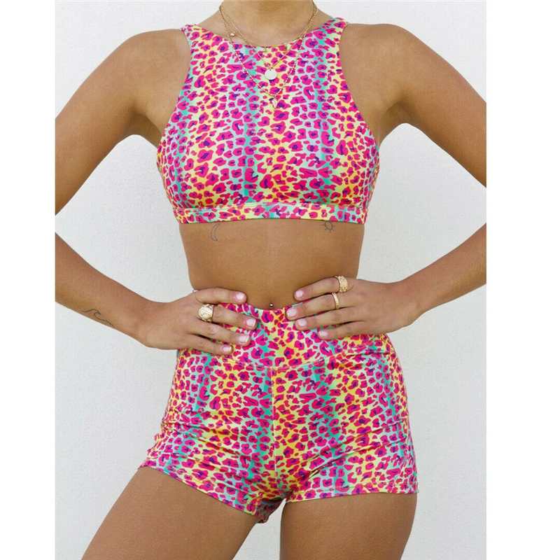 Summer Two Piece Set Womens Set Leopard Print Short Sets For Women Track Suit Women Clothes Casual Outfits Conjunto Femenino
Summer Two Piece Set Womens Set Leopard Print Short Sets For Women Track Suit Women Clothes Casual Outfits Conjunto Femenino