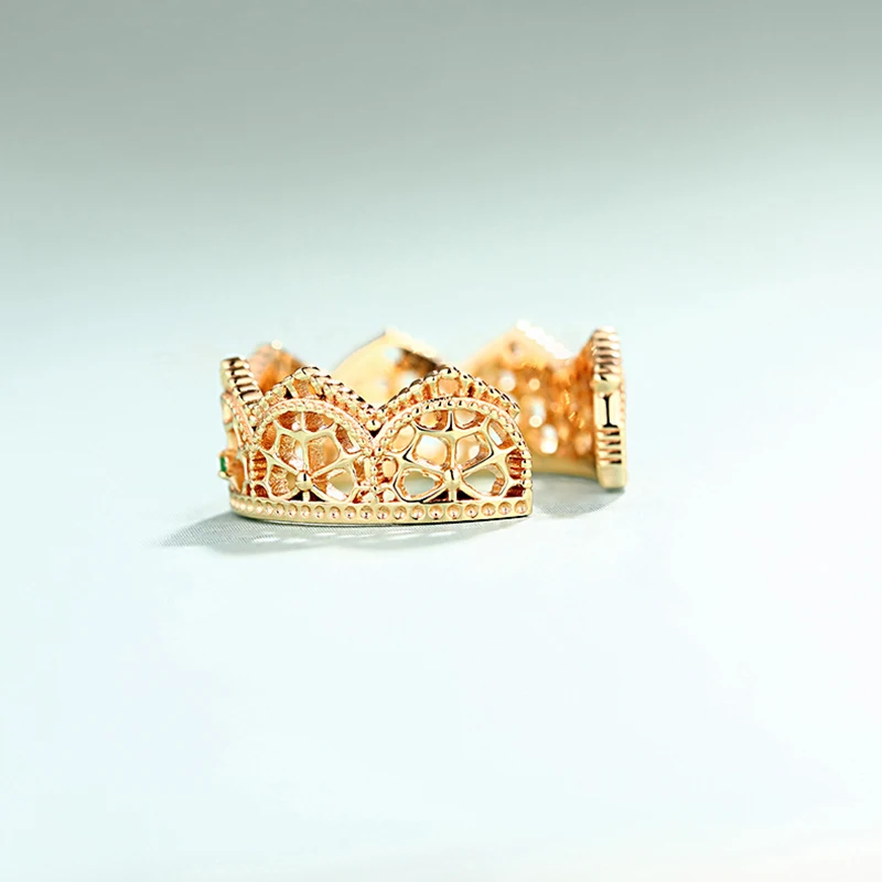 BESTLYBUY 2018 New Authentic 925 Sterling Silver Gold Color Enchanted Crown Ring For women Luxury Jewelry
BESTLYBUY 2018 New Authentic 925 Sterling Silver Gold Color Enchanted Crown Ring For women Luxury Jewelry
