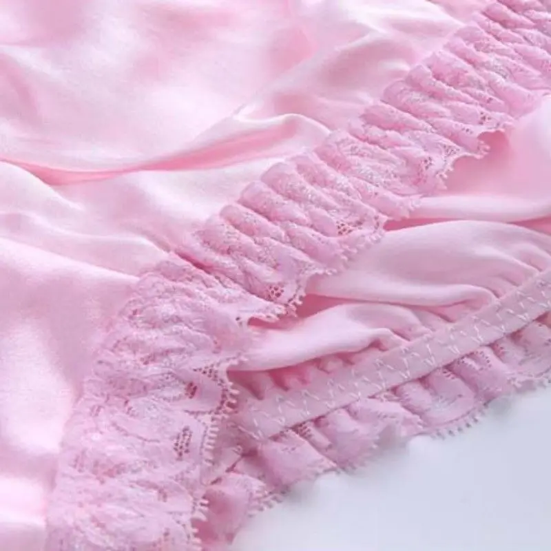 Women Ladies Faux Silk Soft Panties Briefs Sexy Lace Lingerie Underwear New Breathable Low Waist Underpants Summer 200-A995
Women Ladies Faux Silk Soft Panties Briefs Sexy Lace Lingerie Underwear New Breathable Low Waist Underpants Summer 200-A995