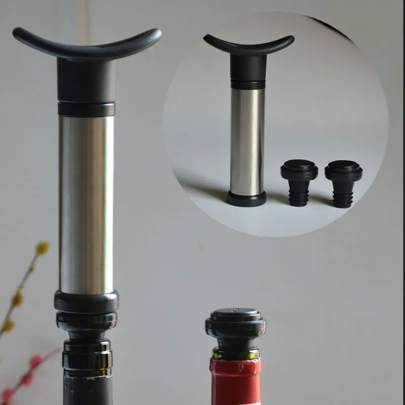 1 Pump + 2 Stoppers Wine Stoppers with Stainless Steel Pump Vacuum Sealed Wine Bottle Stopper Free Shipping
1 Pump + 2 Stoppers Wine Stoppers with Stainless Steel Pump Vacuum Sealed Wine Bottle Stopper Free Shipping