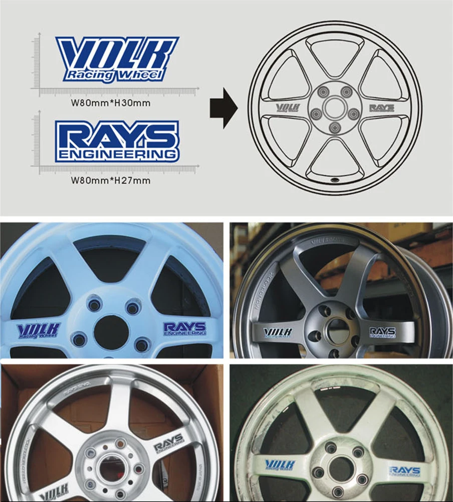 Aliauto Car-styling Volk Rays Car Rims Sticker and Decal Waterproof Motorcycle Wheels Accessories for Audi Skoda Toyota Peugeot
Aliauto Car-styling Volk Rays Car Rims Sticker and Decal Waterproof Motorcycle Wheels Accessories for Audi Skoda Toyota Peugeot