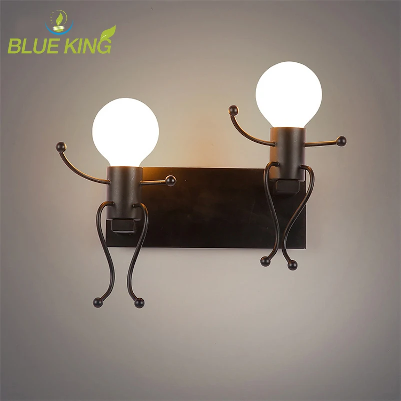 Modern Iron LED Wall Lamp Creative Cartoon Doll Mounted Sconce Balcony Stair Porch Restaurant Bar Bedroom Wall Light
Modern Iron LED Wall Lamp Creative Cartoon Doll Mounted Sconce Balcony Stair Porch Restaurant Bar Bedroom Wall Light