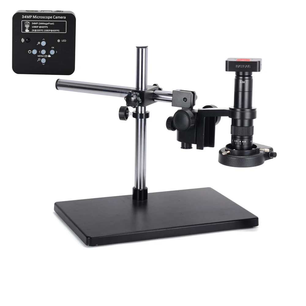 34MP 2K Industrial Soldering Microscope Camera HDMI USB Outputs 180X C-mount Lens 144 LED Light Big Boom Rod Standfor PCB Repair
34MP 2K Industrial Soldering Microscope Camera HDMI USB Outputs 180X C-mount Lens 144 LED Light Big Boom Rod Standfor PCB Repair