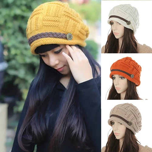 2017 New Women Fashion Winter Warm Beanie Hat Woolen Yarn Knit Crochet Cap Headwear
2017 New Women Fashion Winter Warm Beanie Hat Woolen Yarn Knit Crochet Cap Headwear