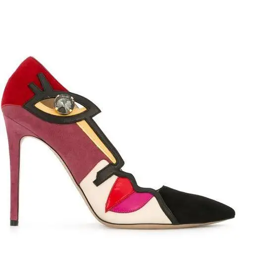 2017 New Fashion Mixed Colors Suede Leather Women Crystal Pumps Slip On Sexy Rhinestone High Heels Elegant Pointy Toe Pumps
2017 New Fashion Mixed Colors Suede Leather Women Crystal Pumps Slip On Sexy Rhinestone High Heels Elegant Pointy Toe Pumps