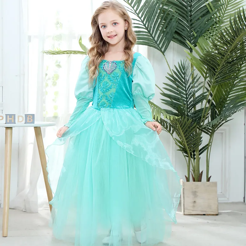 Girls Little Mermaid Princess Ariel Dress Up Dresses Kids Fancy Frock Role Playing Costume Birthday Party Wedding Flower Girl
Girls Little Mermaid Princess Ariel Dress Up Dresses Kids Fancy Frock Role Playing Costume Birthday Party Wedding Flower Girl