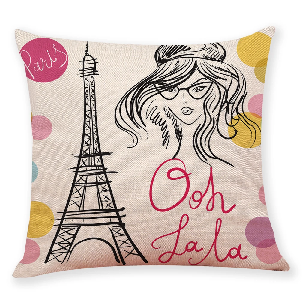 Cushion Case Gift Art Paris Tower linen pillow cover 45x45cm One side printing cushion Home Decration pillow case Cojines
Cushion Case Gift Art Paris Tower linen pillow cover 45x45cm One side printing cushion Home Decration pillow case Cojines