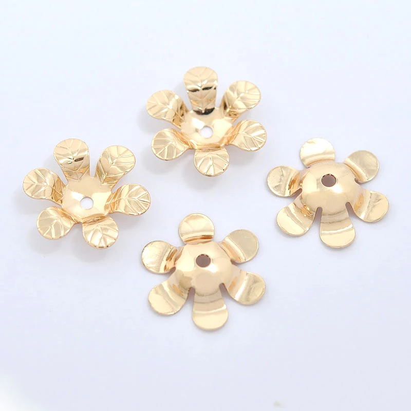 6PCS 15MM 24K Champagne Gold Color Plated Brass Flower Beads Caps High Quality Diy Jewelry Accessories
6PCS 15MM 24K Champagne Gold Color Plated Brass Flower Beads Caps High Quality Diy Jewelry Accessories