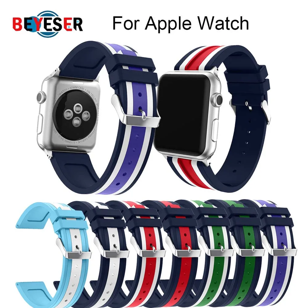 Ремешок силиконовый спортивный для Apple Watch Band 42 мм 38 мм 40 мм 44 мм, умный Браслет для наручных часов i Watch Series 5/4/3/2/1
Ремешок силиконовый спортивный для Apple Watch Band 42 мм 38 мм 40 мм 44 мм, умный Браслет для наручных часов i Watch Series 5/4/3/2/1