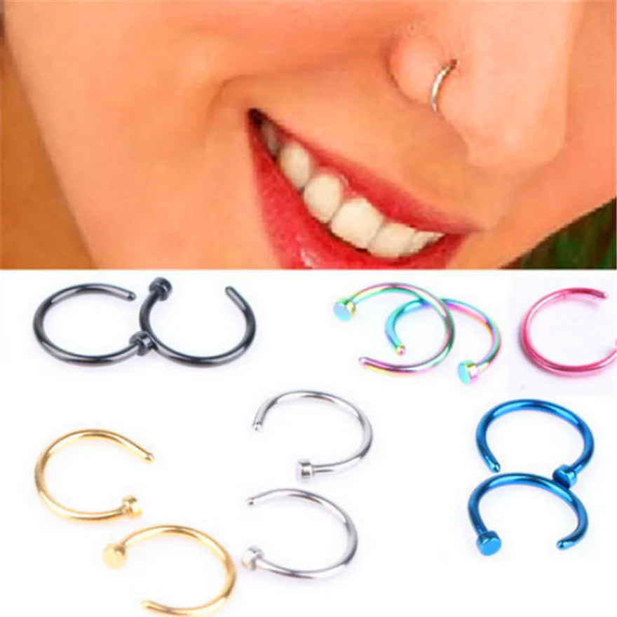 5pc/lot Fashion Girl Medical Stainless Steel Stud Nose Ring Women Fake Piercing Body Clip Hoop Stud For Women Jewelry Party Gift
5pc/lot Fashion Girl Medical Stainless Steel Stud Nose Ring Women Fake Piercing Body Clip Hoop Stud For Women Jewelry Party Gift