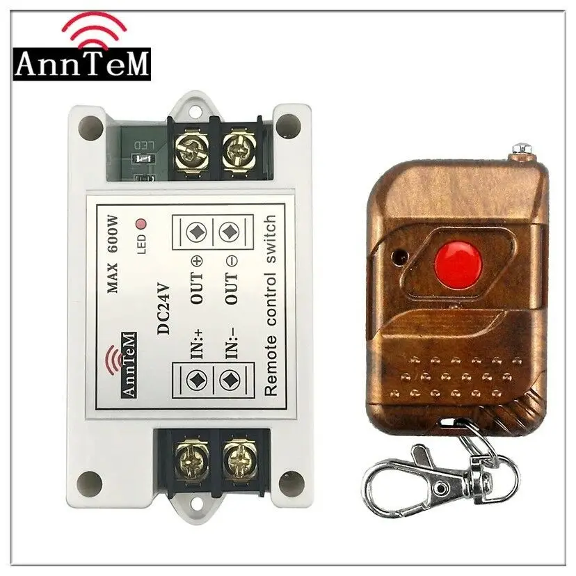Anntem Wireless Remote Control Switch 433mhz rf Transmitter and Receiver kit dc 16v to 24v Battery Power on Off Relay Controller
Anntem Wireless Remote Control Switch 433mhz rf Transmitter and Receiver kit dc 16v to 24v Battery Power on Off Relay Controller