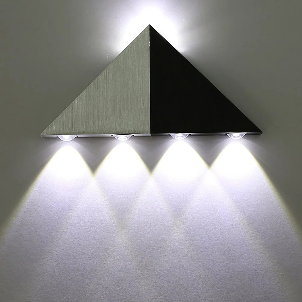 Алюминиевый треугольный светодиодный настенный светильник 5 Вт Современный