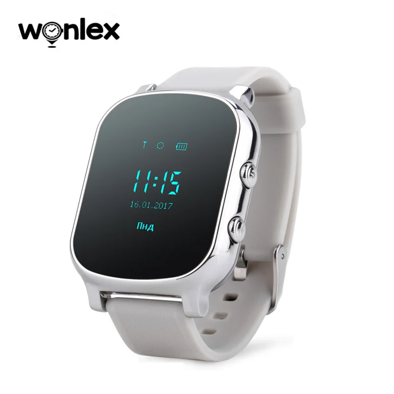 Wonlex GW700/T58 Смарт часы для детей GPS WI FI местоположение трекер анти потерянный