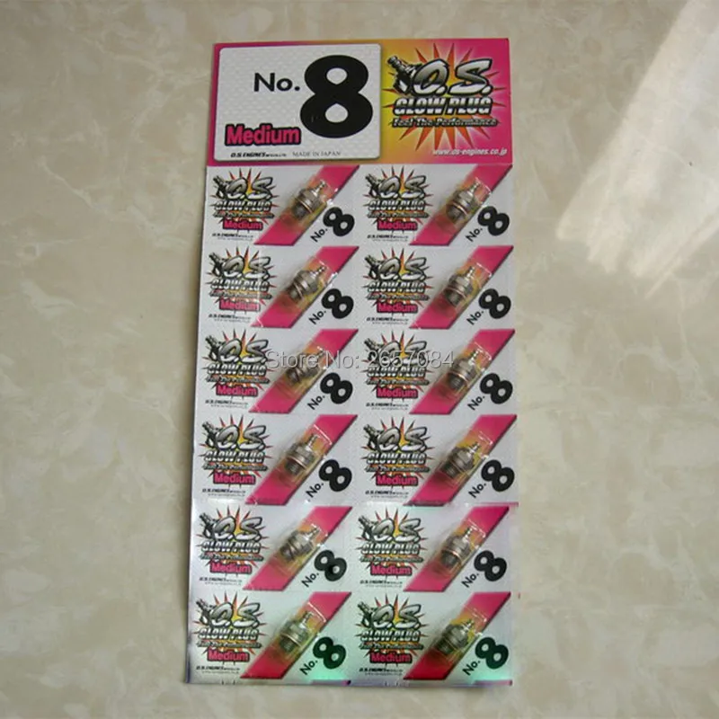 6 Pcs/lot 100% Original OS8 NO.8 O.S. OS8# medium plug N Glow Plugs For Nitro Engine Free Shipping
6 Pcs/lot 100% Original OS8 NO.8 O.S. OS8# medium plug N Glow Plugs For Nitro Engine Free Shipping