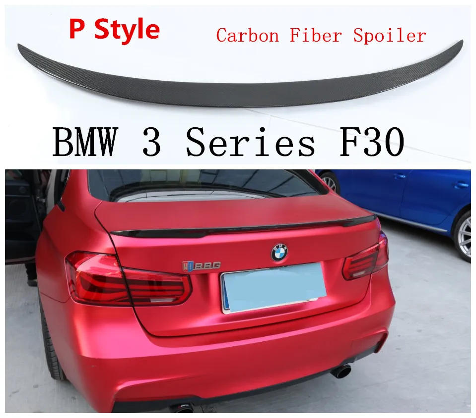 Спойлер из углеродного волокна в стиле P для BMW 3 серии F30 318 320 325 330 335 2013 2018