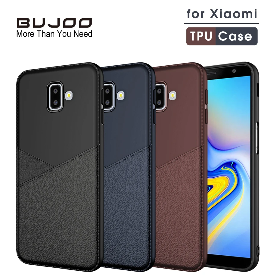 Мягкий ТПУ чехол BUJOO для Xiao mi Pocophone F1 6X A2 Lite Xio Red 6 6A Note Pro амортизирующий