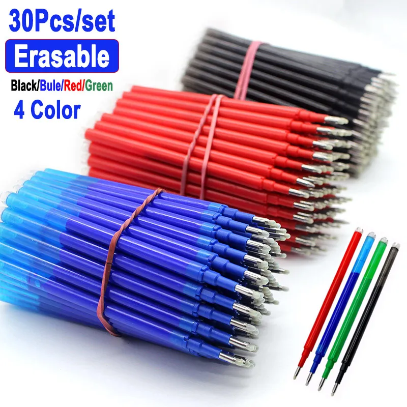 DELVTCH 30Pcs Erasable Gel Pen Refill 0.7mm Replacement Office School Writing Stationery Accessories 8 Color Ink Blue Black Red
DELVTCH 30Pcs Erasable Gel Pen Refill 0.7mm Replacement Office School Writing Stationery Accessories 8 Color Ink Blue Black Red