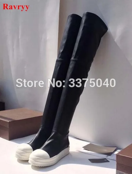 Ravryy Black elastic long boots autumn Fashion shoes Patchwork women Over the Knee Boots female flat boots
Ravryy Black elastic long boots autumn Fashion shoes Patchwork women Over the Knee Boots female flat boots