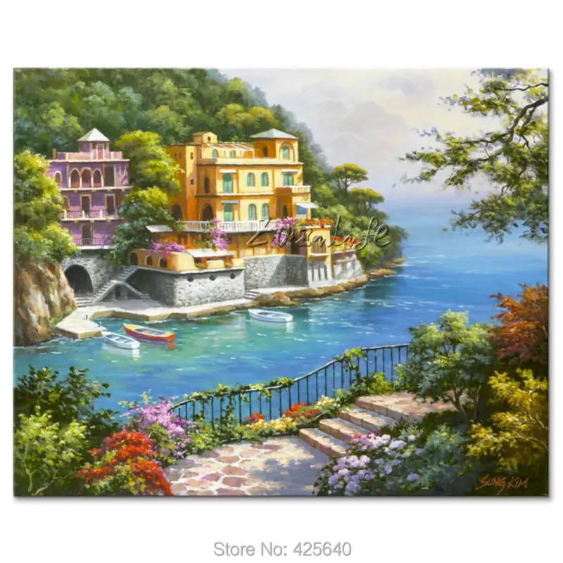 Hand-painted Mediterranean Seascapes painting for the sitting room decorates a wall pictures painted on the canvas art 09
Hand-painted Mediterranean Seascapes painting for the sitting room decorates a wall pictures painted on the canvas art 09