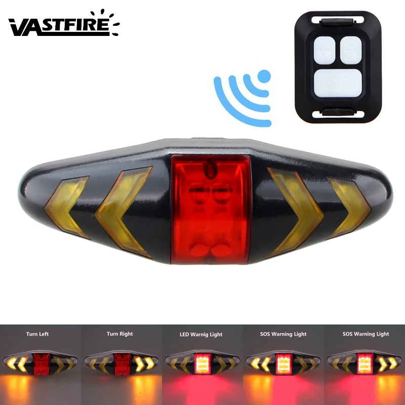 USB Rechargeable Bike Tail Light Smart Wireless Remote Bike Turn Signals Safety Warning Mountain Bike Cycling Rear Lamp
USB Rechargeable Bike Tail Light Smart Wireless Remote Bike Turn Signals Safety Warning Mountain Bike Cycling Rear Lamp