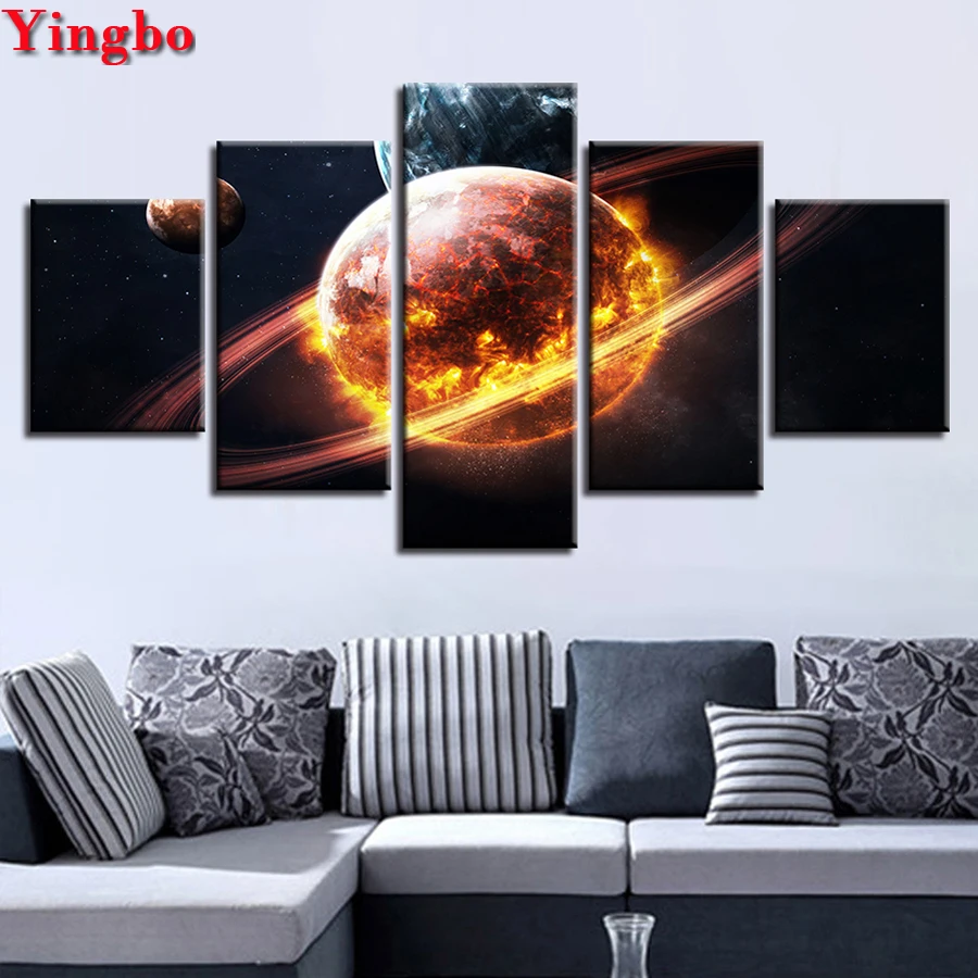 Full Square Round DIY 5D Diamond Painting 5 Piece Outer Space Paintings Diamond Embroidery Mosaic Picture Of Rhinestone
Full Square Round DIY 5D Diamond Painting 5 Piece Outer Space Paintings Diamond Embroidery Mosaic Picture Of Rhinestone
