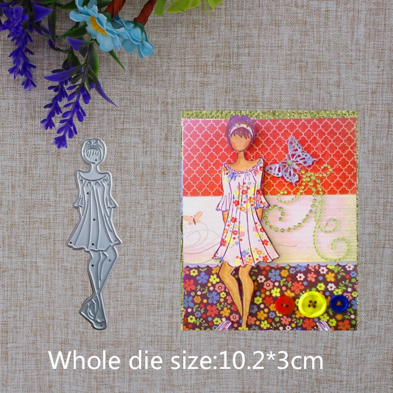 2019 New Arrival Beautiful Lovely Dress Girl Cutting Dies Stencil DIY Scrapbook Embossing Decor Paper Card Craft 102x30mm
2019 New Arrival Beautiful Lovely Dress Girl Cutting Dies Stencil DIY Scrapbook Embossing Decor Paper Card Craft 102x30mm