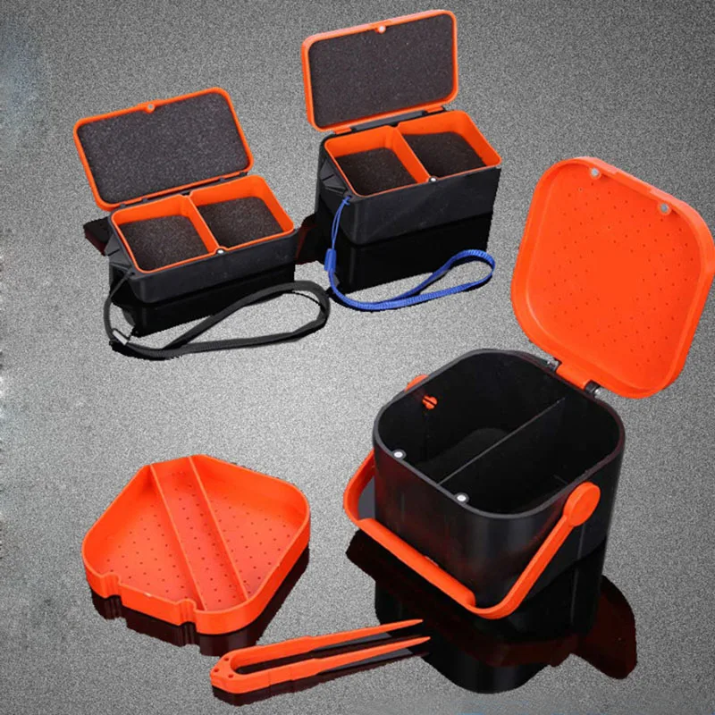Portable Fishing Bait Lure Box ABS Plastic 2 Compartments Storage Case Box Multifunctional Tackle Accessories Fishhook Box ALS88
Portable Fishing Bait Lure Box ABS Plastic 2 Compartments Storage Case Box Multifunctional Tackle Accessories Fishhook Box ALS88