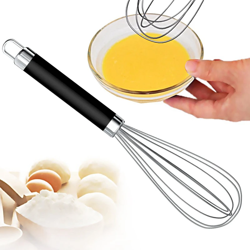 12 Inch Stainless Steel Whisk Milk Egg Beater Kitchen Balloon Metal Whisk for Blending Whisking Beating and Stirring
12 Inch Stainless Steel Whisk Milk Egg Beater Kitchen Balloon Metal Whisk for Blending Whisking Beating and Stirring