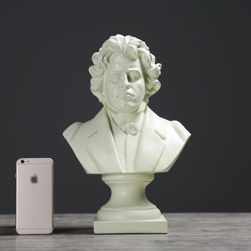 44CM Beethoven Statue Musician Bust Head Portrait Conductor Art Sculpture Resin Living Room Office Ornaments Decorations R201
44CM Beethoven Statue Musician Bust Head Portrait Conductor Art Sculpture Resin Living Room Office Ornaments Decorations R201