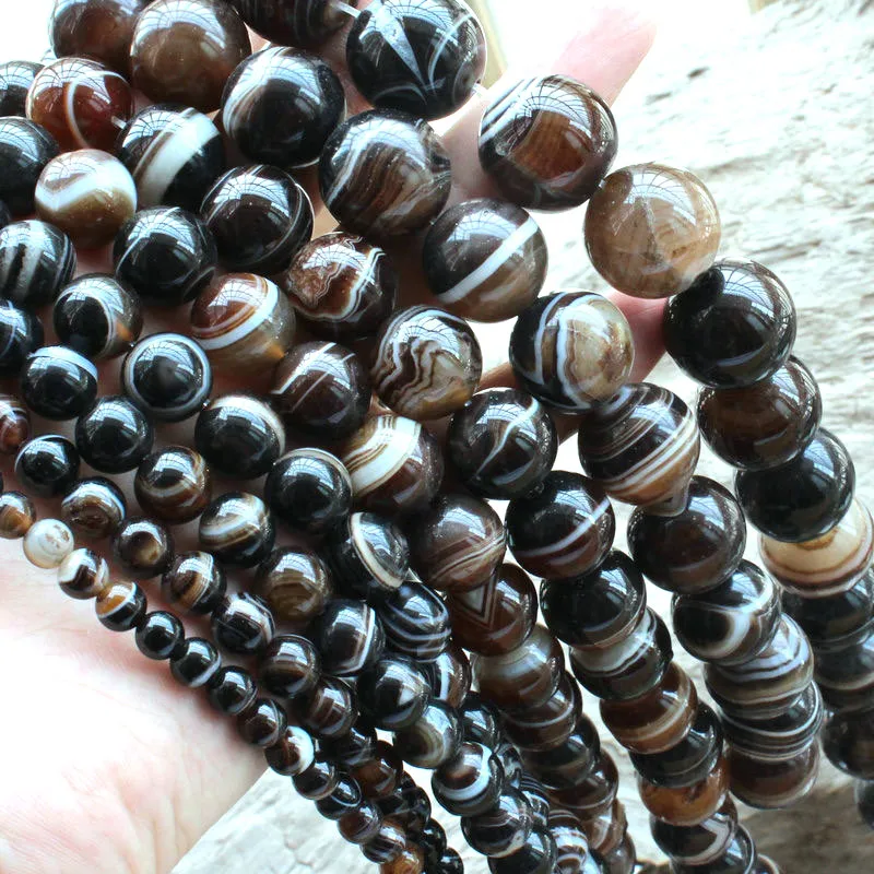 6-18mm Natural Round Dzi Agates Banded Agates Stripe Onyx Beads For Jewelry Making Beads 15'' Needlework DIY Beads Trinket
6-18mm Natural Round Dzi Agates Banded Agates Stripe Onyx Beads For Jewelry Making Beads 15'' Needlework DIY Beads Trinket
