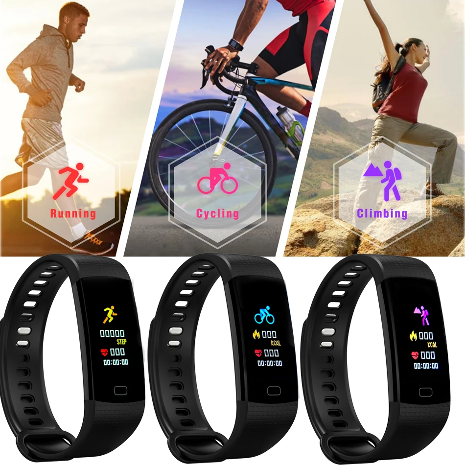 LIGE Smartwatch электронные умные часы для женщин и мужчин бег Велоспорт скалолазание