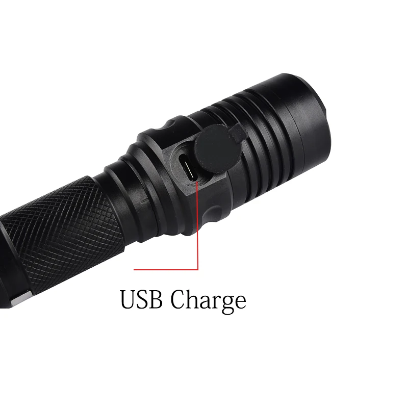 USB светодиодный фонарик x900 перезаряжаемый 18650 масштабируемый тактический фонарь