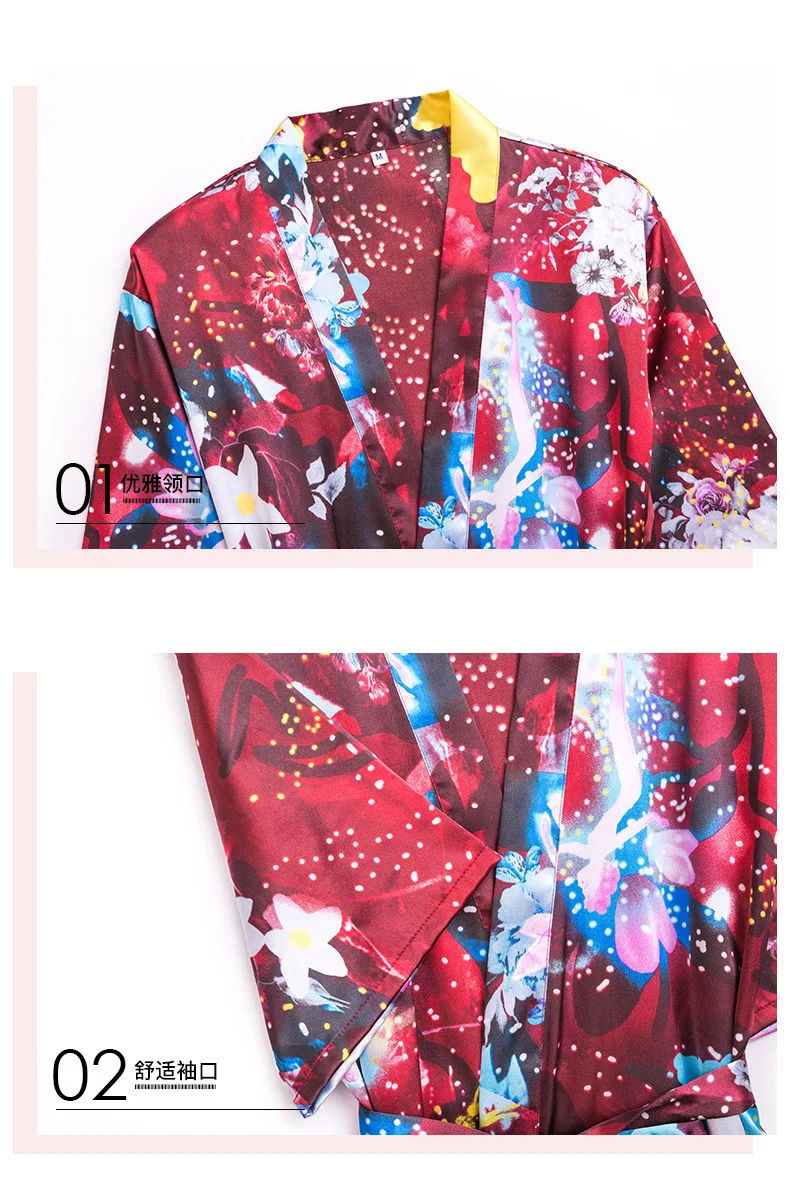 Women Silk Satin Wedding Bride Bridesmaid Robe Kimono Robe Feminino Bath Robe Large Size Peignoir Femme Sexy Bathrobe
Women Silk Satin Wedding Bride Bridesmaid Robe Kimono Robe Feminino Bath Robe Large Size Peignoir Femme Sexy Bathrobe