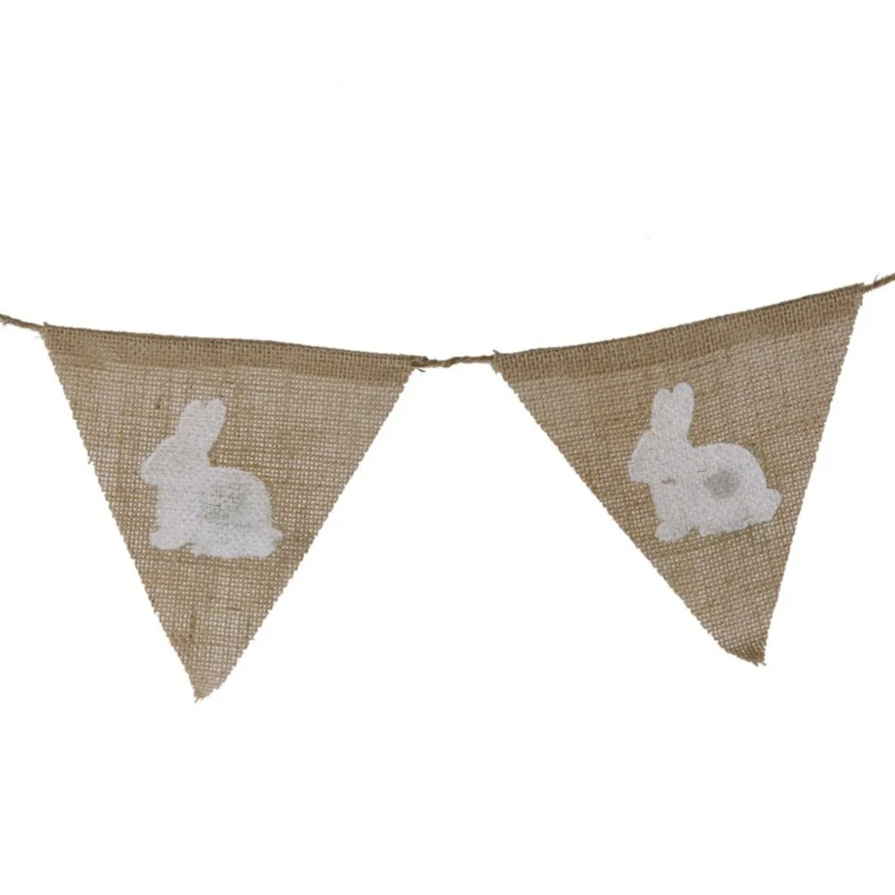 7 flags Burlap Rabbit Shape Banner Easter Festival Banner Jute Flags Xmas Wedding Valentine's Holiday Party Hanging Decoration
7 flags Burlap Rabbit Shape Banner Easter Festival Banner Jute Flags Xmas Wedding Valentine's Holiday Party Hanging Decoration