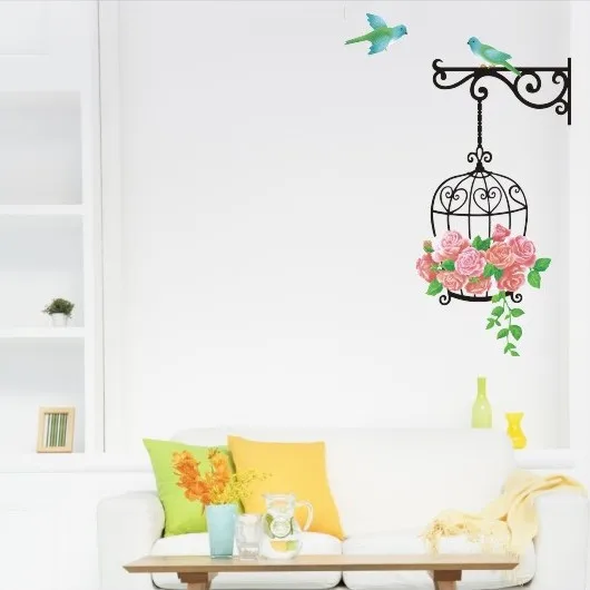Cartoon Bird and Birdcage wall stickers for children Bedroom Living Room background DIY Home Decoration Wallpaper Free shipping
Cartoon Bird and Birdcage wall stickers for children Bedroom Living Room background DIY Home Decoration Wallpaper Free shipping