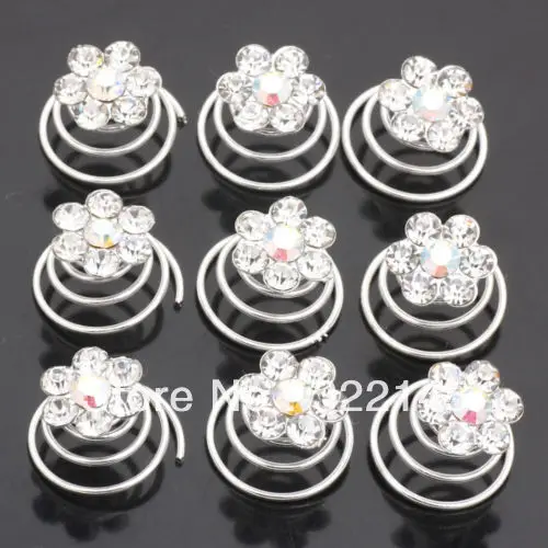 Wholesale Hot Sale 80Pcs Wedding Flower Crystal Hair Twists Spins Pins 10Color To Choose//Free Shipping
Wholesale Hot Sale 80Pcs Wedding Flower Crystal Hair Twists Spins Pins 10Color To Choose//Free Shipping
